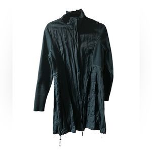 Stella Carakasi Womens M Mid Length Full Zip Cotton Blend Metal jacket